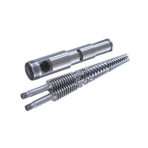 China Twin Conical Screw Barrel For Extrusion Machine For Blow Film Granulator factory