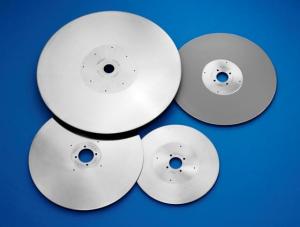 China Round Slitting Blade Log Saw Knife For Cutting Tissue Paper Round Razor Blades Round Cutting Blade factory