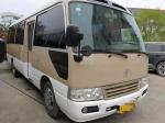 Hot Weather Toyota Coaster Used Bus , 24-30 Seats Used City Bus AC Diesel Engine