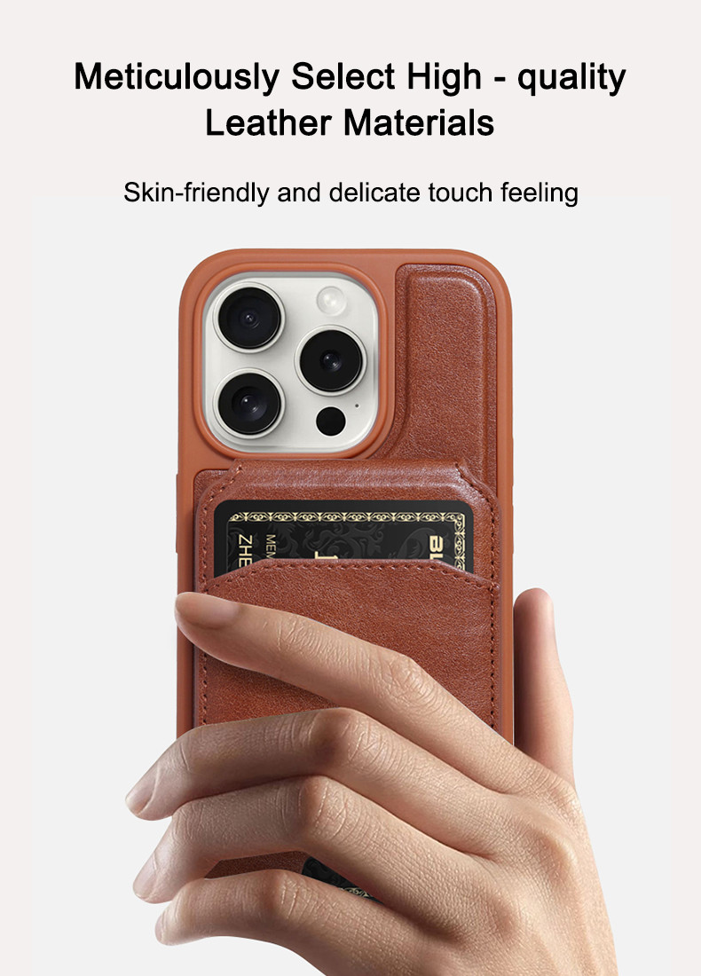 Luxury PU Leather Phone Case Magnetic Wallet Stand For Samsung S25
