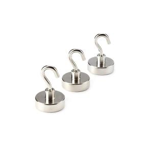 China NdFeB Neodymium Magnet Hooks Nickel Coating Strong Hook Magnets factory