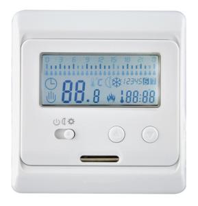 China IP20 Heated Floor Thermostat , Floor Digital Easy Heat Thermostat Replacement factory