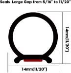 D Shape Automotive EPDM UPVC Door And Window Rubber Sealing Strip