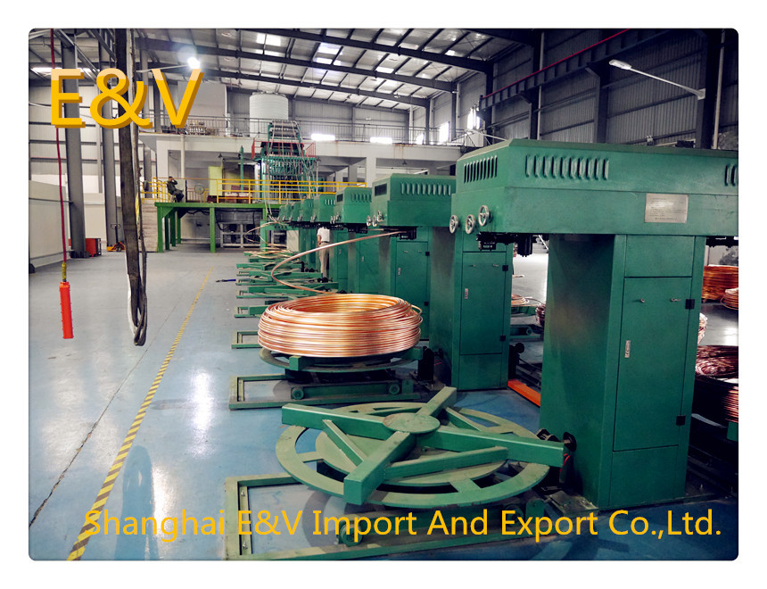 5000mt Long Bright Copper Wire Continuous Casting Machine With Air Clamping