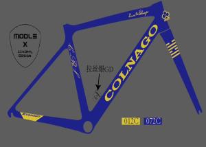 China Premium Custom Bike Frame Decals , Bicycle Pinstripe Decals Any Size factory