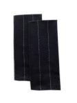 Yarn Dyed Kitchen Towel Black with White Strip 16x28inch