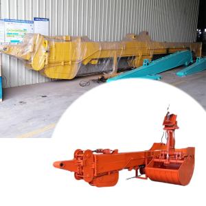 30m 32m Telescopic Dipper Arm With Clamshell Bucket Grapple