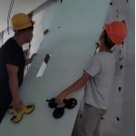 Customized Tempered Art Glass , Spray Paint Glass For Building Wall