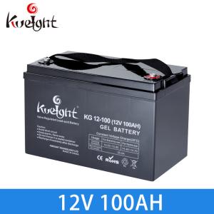 China Solar Vrla 12v 100ah Gel Deep Cycle Battery Ups Station Lead Acid Rechargeable Battery factory