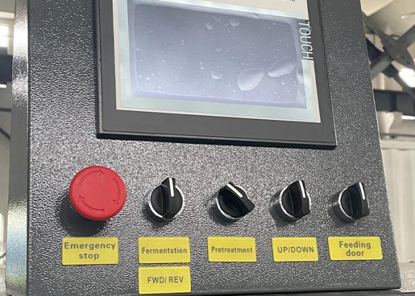 Hot Air Drying Food Waste To Fertilizer Machine SUS304 PLC For Organic