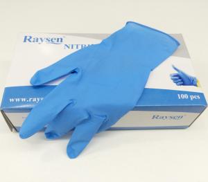 China XL Nitrile Powder Free Gloves Blue Nitrile Gloves Powder Free Anti - Aging factory