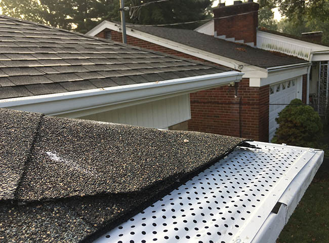 Stainless Steel or Aluminum Perforated Metal Leaf Guards Also Known As Gutter Covers