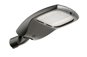 China Roadway Black LED Street Light With Meanwell / Sosen Flicker Free Driver factory