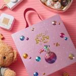 Lovely Cardboard Customized Gift Box With PU Leather Handle And Magnetic Closure
