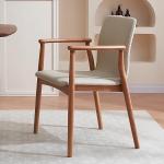 Rubber Wood Frame Dining Chair for Restaurant Customize Luxury Modern Wooden