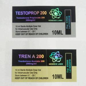 China OEM Printing PET Pharmaceutical 10ml Glass Vial Labels factory