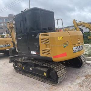 China 7.5 Ton Used Sany Excavator Second Hand Sany Crawler Excavator Sany75 factory