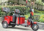 1200W 8 Hours 20Ah Electric Scooter Three Wheeler