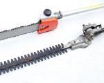 China Gasoline Long Reach Chainsaw 25.4cc Petrol Pole Saw Hedge Trimmer