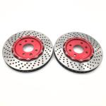 HT250 Drilled Brake Rotor J hook Disc Brake Rotor 355*32mm