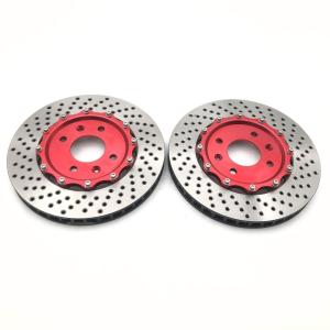 China HT250 Drilled Brake Rotor J hook Disc Brake Rotor 355*32mm factory