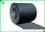 Customize Size Virgin Wood Pulp 300GSM 350GSM Black Kraft Paper Roll For Rigid