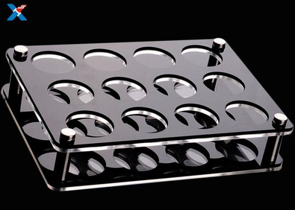 Transparent Acrylic Display Rack 6 Holes Clear Acrylic Cup Holder Cocktail Wine