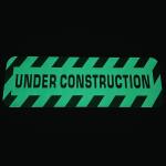 Photoluminescent Under Construction Signage Non-Toxic And Non-Flammable