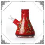 7MM Thick Red Glass Beaker Bongs Rick And Morty Bong Smoiking Hookah Water Pipes