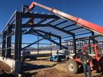 Steel Frame Metal Prefabricated Industrial Buildings With Metal Wall Cladding