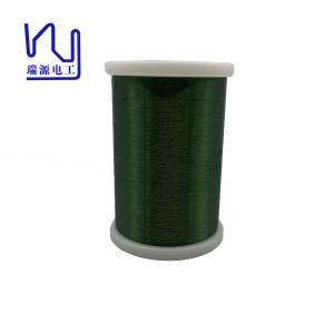 China 20 - 56 Awg Varnished Enamelled Copper Wire 0.4mm - 0.8mm Green Super Fine Insulated factory