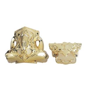 China Christ Type Casket Corners PP ABS Material Coffin Decorative With Steel Bars factory