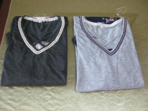 China V Neck Womens Plus Size Dressy Tops Soft Touch 80% Polyester 20% Rayon factory