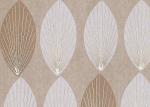 Bronzing Leaf Non Woven Wallpaper For Office Walls / Living Room , Water Against