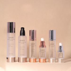 China 20ml 30ml 50ml Airless Spray Pump Bottle Matte Transparent Serum Bottle With Screw Cap factory