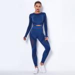 300gsm Women Activewear Sets With Thumb Hole Gym Mesh Yoga Clothing Sets