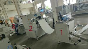 China 6 - 60mm Depth Air Filter Pleating Machine And Hotmelt Gluing Machine factory