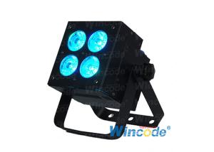 China 4×10W RGBW 4 in 1 LED Par Light, LED Flat Par Light, LED Uplight For Wedding Dj Events factory