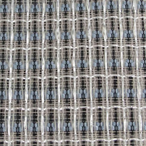 Guitar Speaker Cabinet Grill Cloth Silver/White with Blue Accent grill cloth