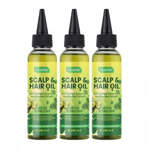 China Private Label Olive Hair And Scalp Oil Refreshing Mint Formula factory