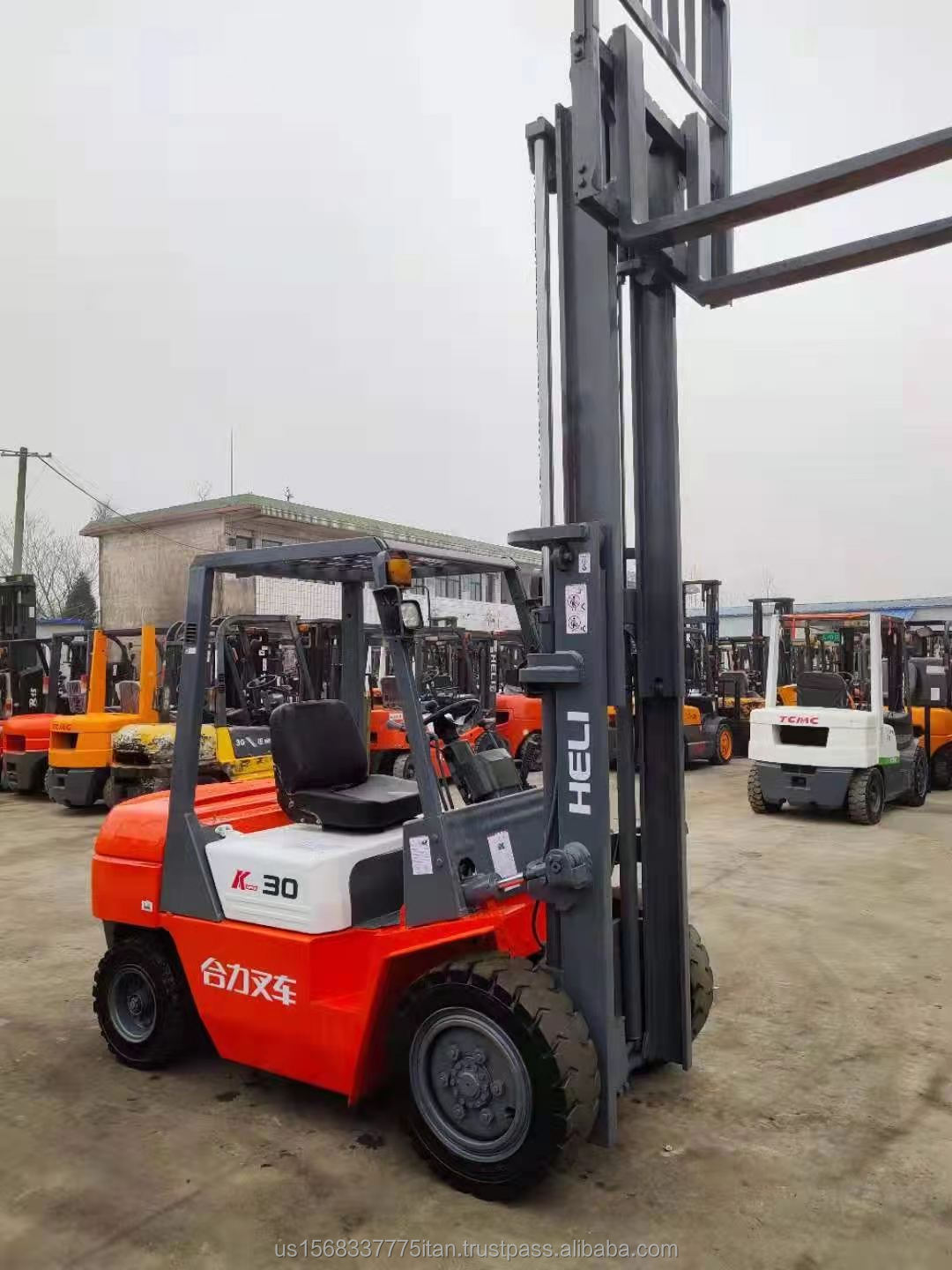 Powerful Heli K30 Forklift with Used Machine and Diesel Electric Options
