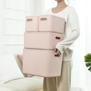 China Injection Plastic Storage Organizer Pink Plastic Storage Boxes With Lids factory