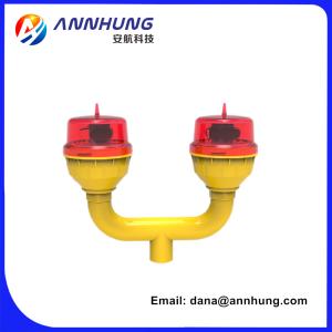 China Main / Stand By Red LED Low Intensity Double Light FAA L-810 Solar Aviation Lamp factory