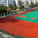 ISO14001 13mm All Weather Athletic Rubberized Track Surface Fadeless