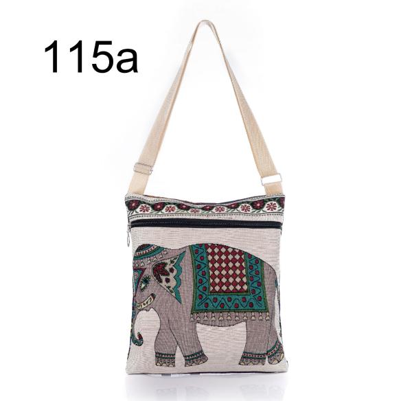Embroidered handbag casual shoulder Messenger backpack cute female elephant