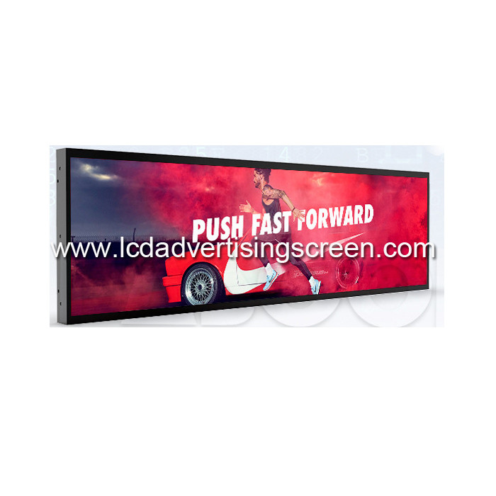 Advertising Stretch Bar LCD Shelf Screen Display For Shopping Mall