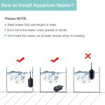 Digital 50w Submersible Hygger Aquarium Heater