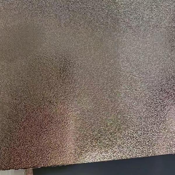 Bronze Gold Sliver Color 201 304 316 430 Embossed Stainless Steel Sheet / SS