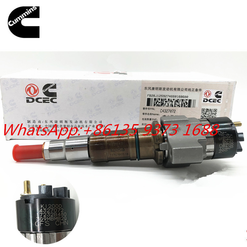 Genuine Cummins Qsl9.5 Engine Fule Injector 4327072 for construction machinery