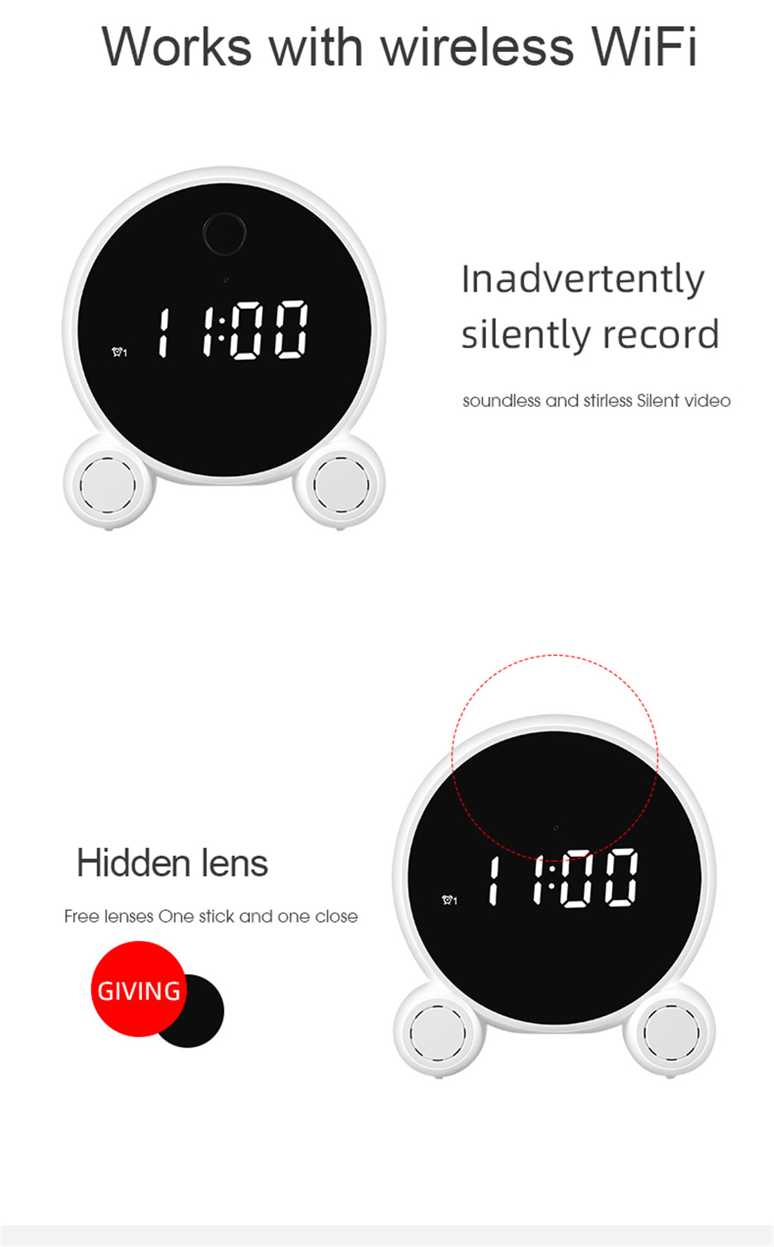 Tuya clock camera, tuya battery camera---keep your time and space in control